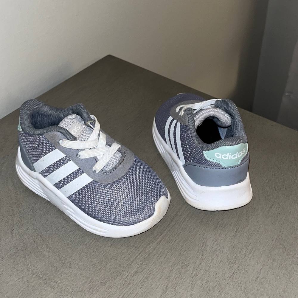 Gray Adidas Baby Shoe